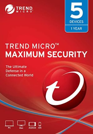 Trend Micro Maximum 2020 1 Año 5 Dispositivos