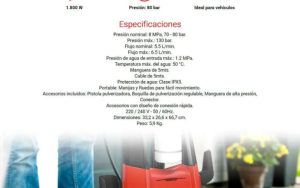 Hidrolavadora Nappo 1800W 130 Bar Premium