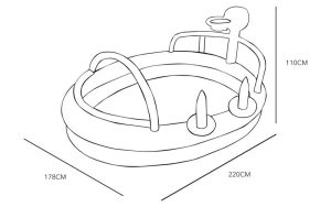 Juego inflable acuatico Spaceship Play Pool