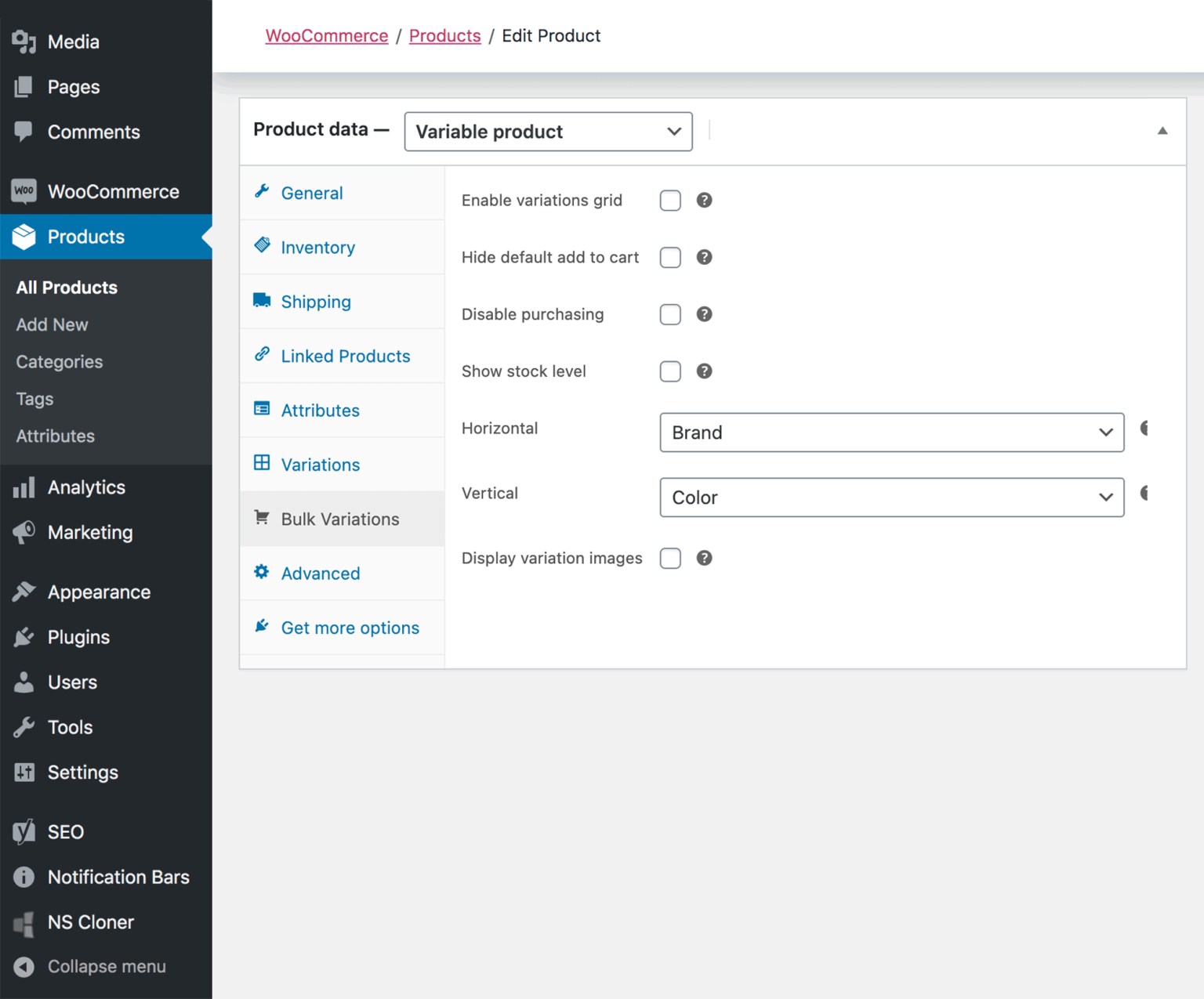 Barn2 Media WooCommerce Bulk Variations - STCi Tech