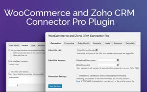 WooCommerce And Zoho CRM Connector Pro