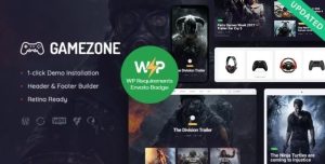 Gamezone Video Gaming Blog & Esports Store WordPress Theme